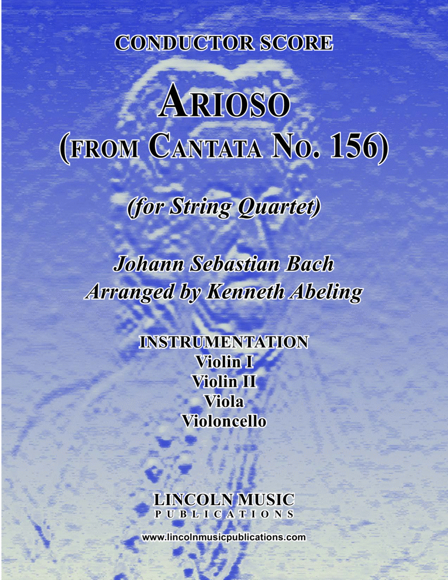 Arioso - from Cantata No. 156 (for String Quartet) String Quartet scores gallery preview page 1