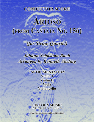 Book cover for Arioso - from Cantata No. 156 (for String Quartet)