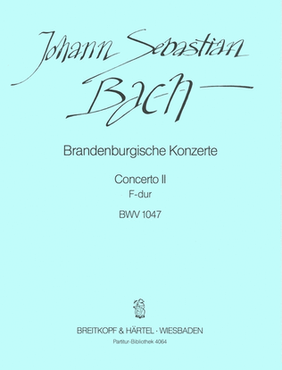 Book cover for Brandenburg Concerto No. 2 in F major BWV 1047