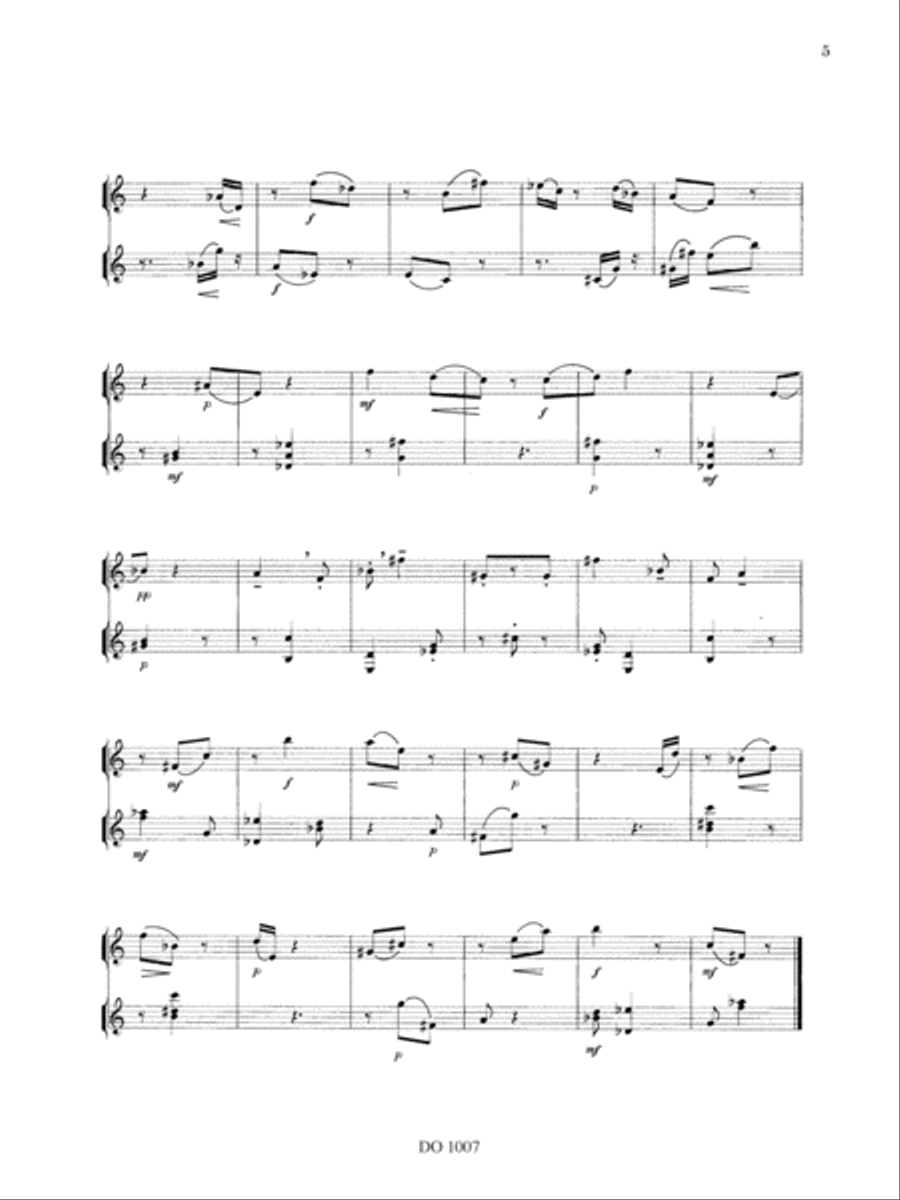 Quatro Intermezzi per Flauto e Chitarra Flute scores gallery preview page 5
