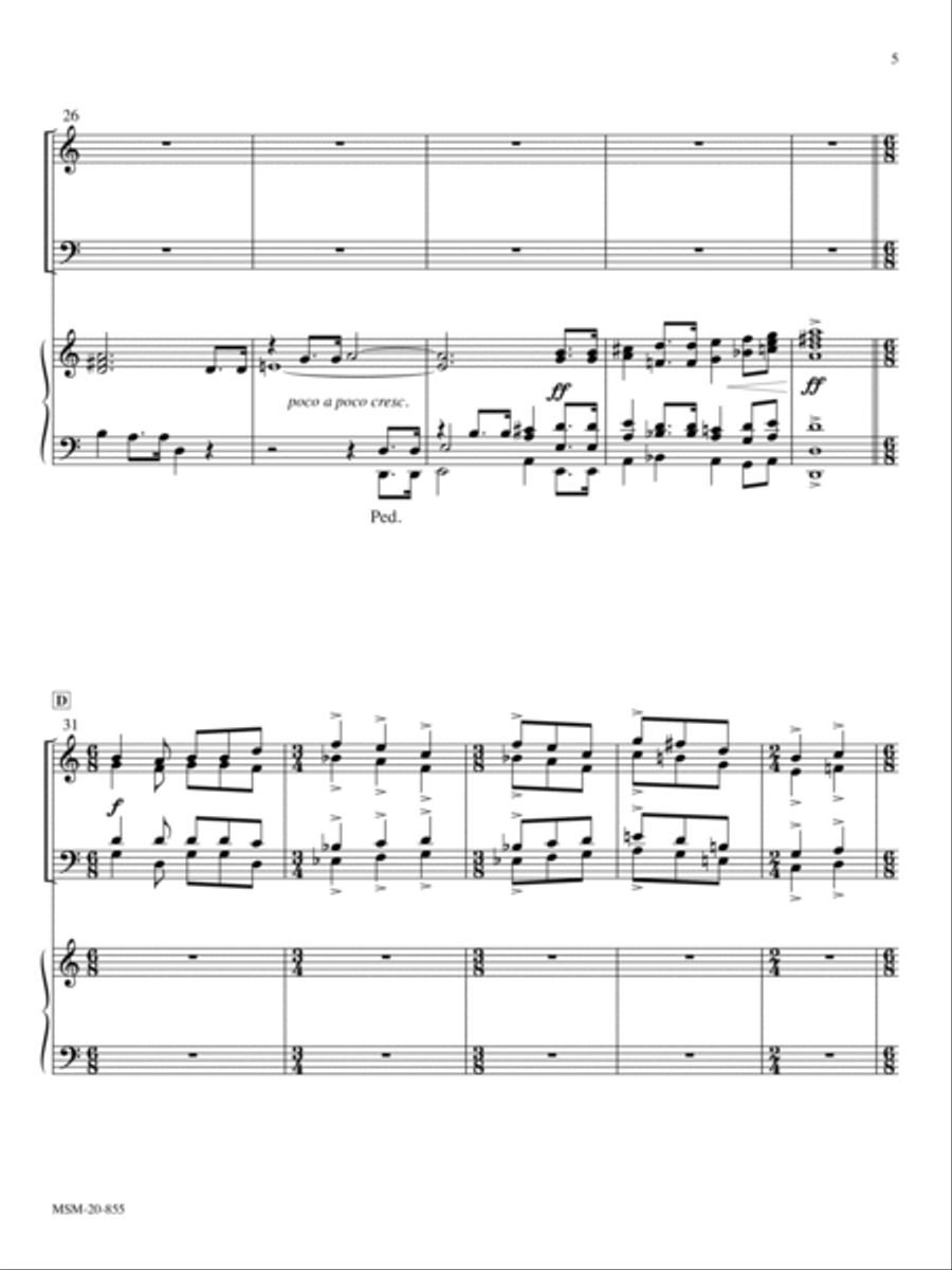 Fanfare Organ scores gallery preview page 4