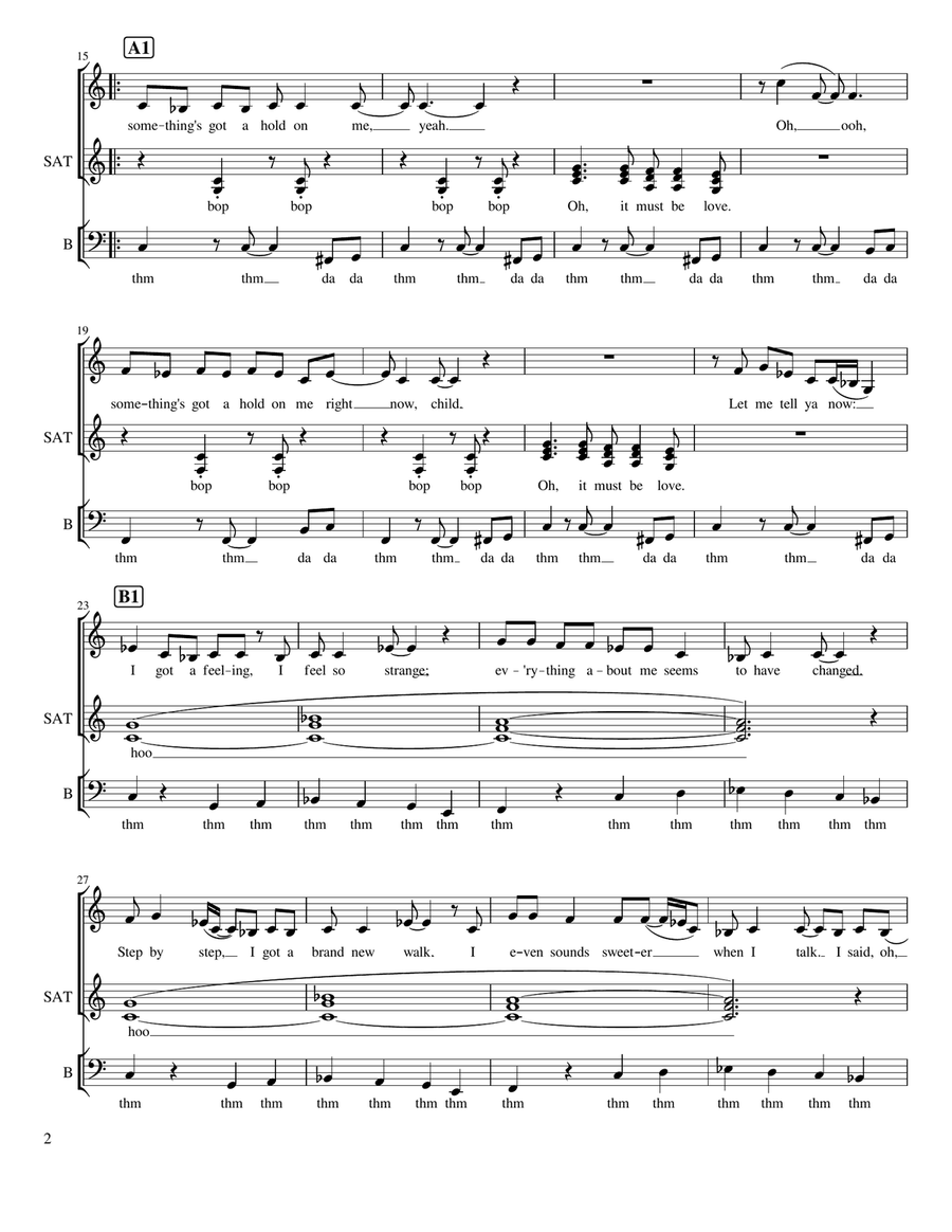 Something's Got A Hold On Me 4-Part scores gallery preview page 2