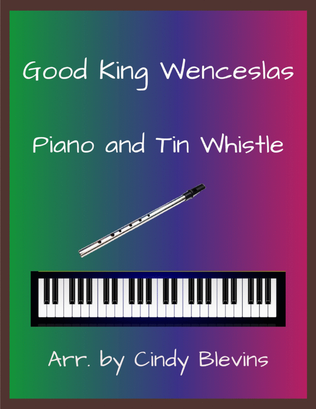 Good King Wenceslas, Piano and Tin Whistle (D)