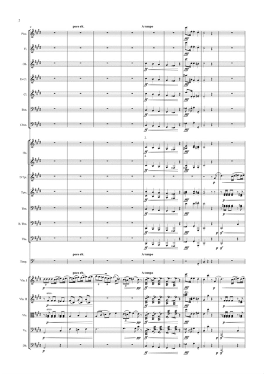 Polonaise no 1, op. 26 - Score Only Full Orchestra scores gallery preview page 2