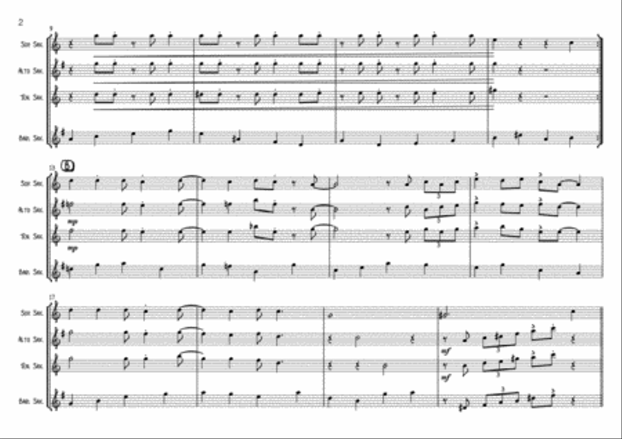 It Don't Mean A Thing (If It Ain't Got That Swing) Woodwind Quartet scores gallery preview page 3