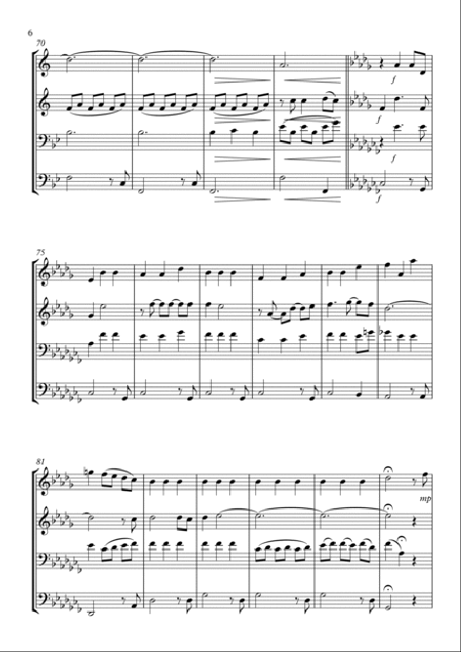 Weekend In New England Brass Quartet scores gallery preview page 6