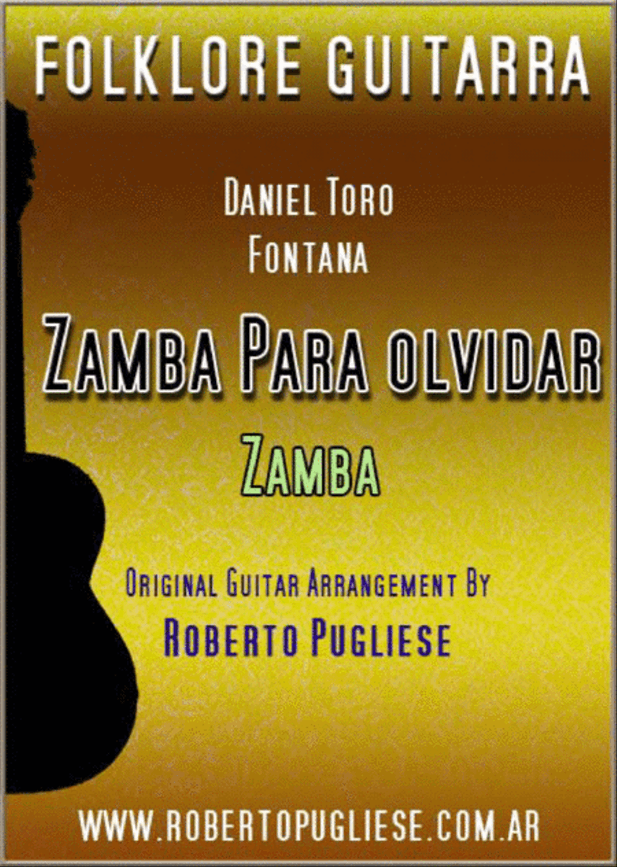 Zamba para olvidar Classical Guitar scores gallery preview page 1