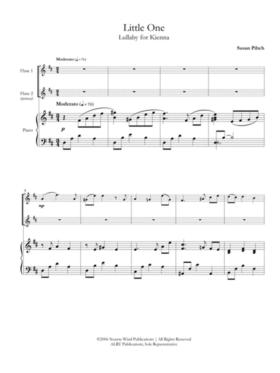 Little One (Lullaby for Kianna) for Flute and Piano
