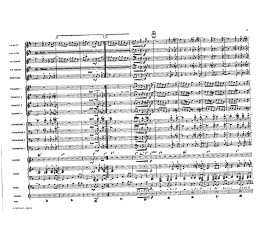 Bugle Boogie Blues Jazz Ensemble scores gallery preview page 11