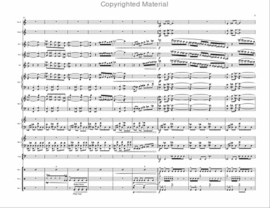 Prelude to Paradise (score & parts) Percussion Ensemble scores gallery preview page 5
