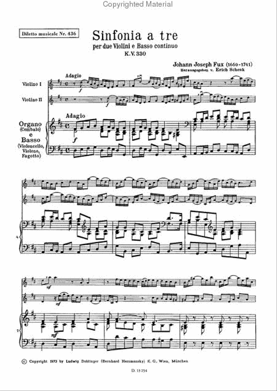 Sinfonia a tre D-Dur Sinfonia a tre D-Dur Violin scores gallery preview page 2