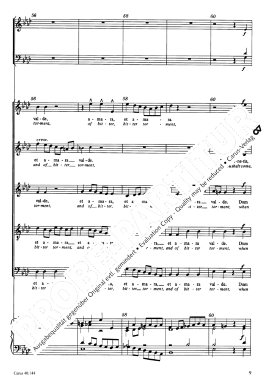 Save me, O thou gracious Lord (Libera me, Domine) SSATB scores gallery preview page 10