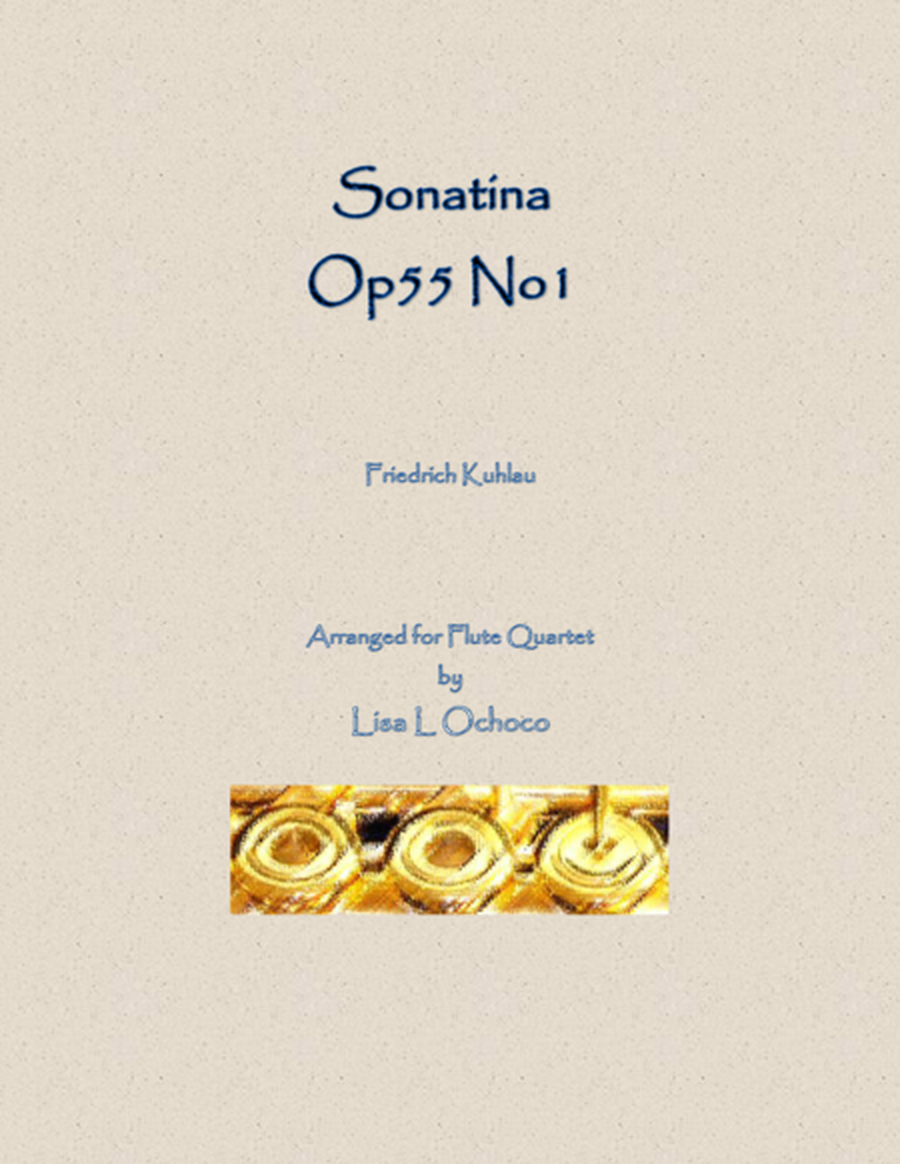 Sonatina Op55 No1 for Flute Quartet image number null