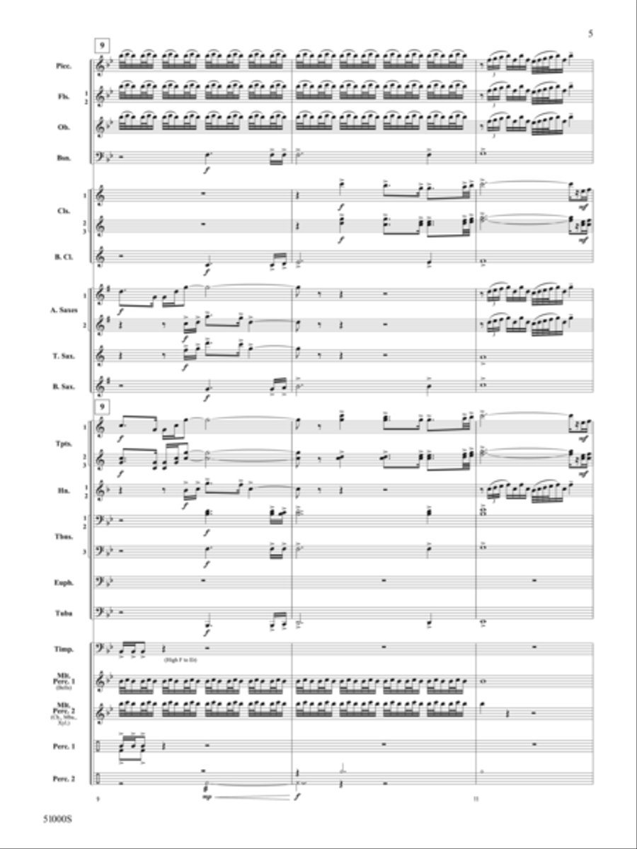 Eternal Flame: Score Eternal Flame: Score Concert Band scores gallery preview page 5