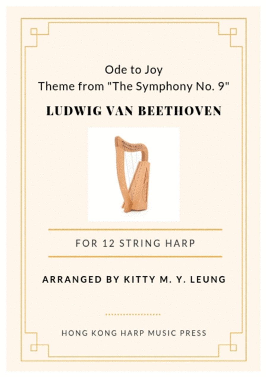 Ody to Joy by Beethoven - 12 String Small Lap Harp