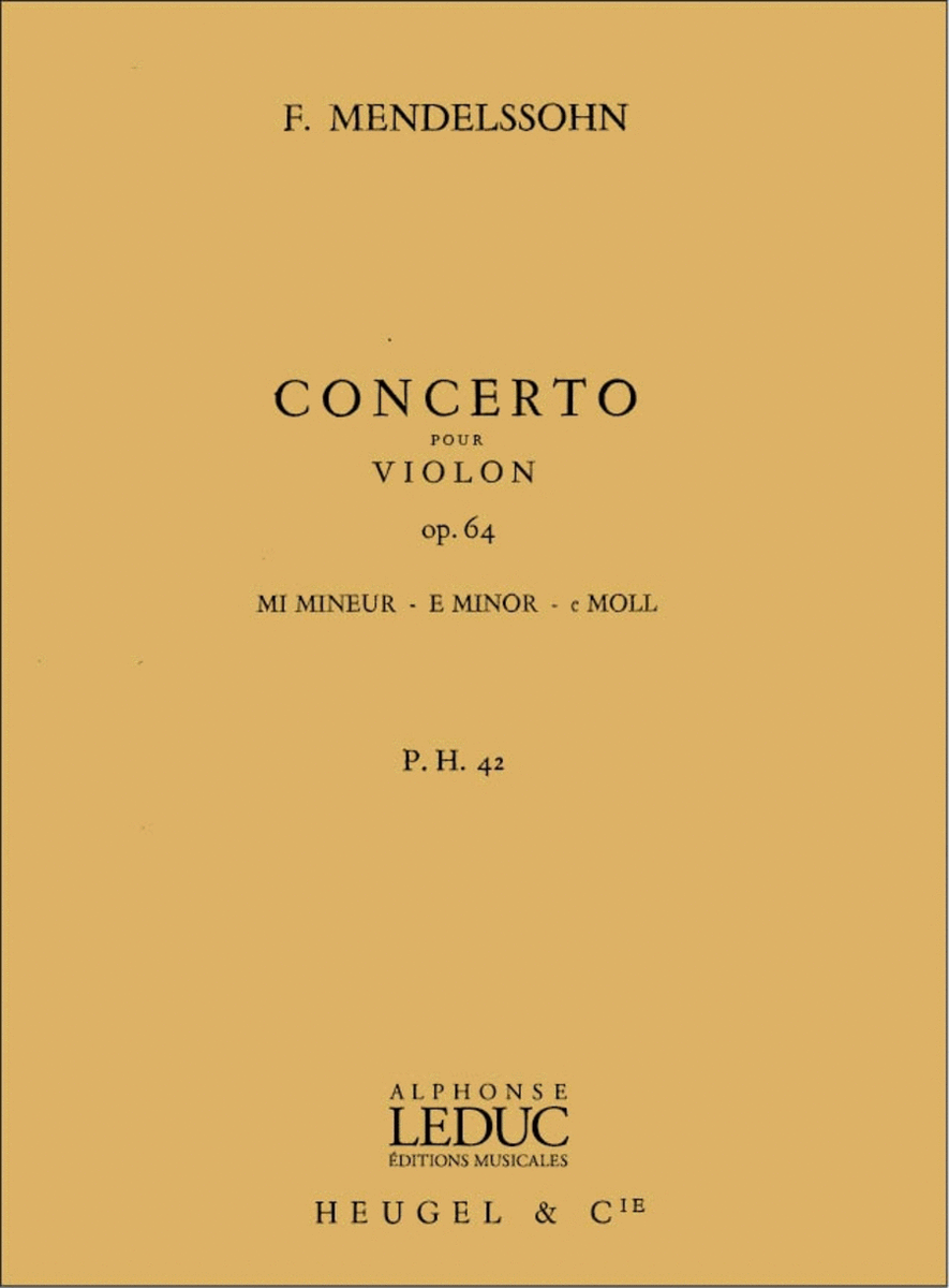 Concerto Op.64 In E Minor (ph42) (violin & Or