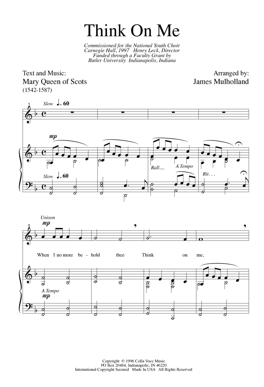 Think On Me SA scores gallery preview page 1