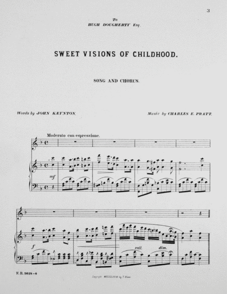 Sweet Visions of Childhood. Song and Chorus