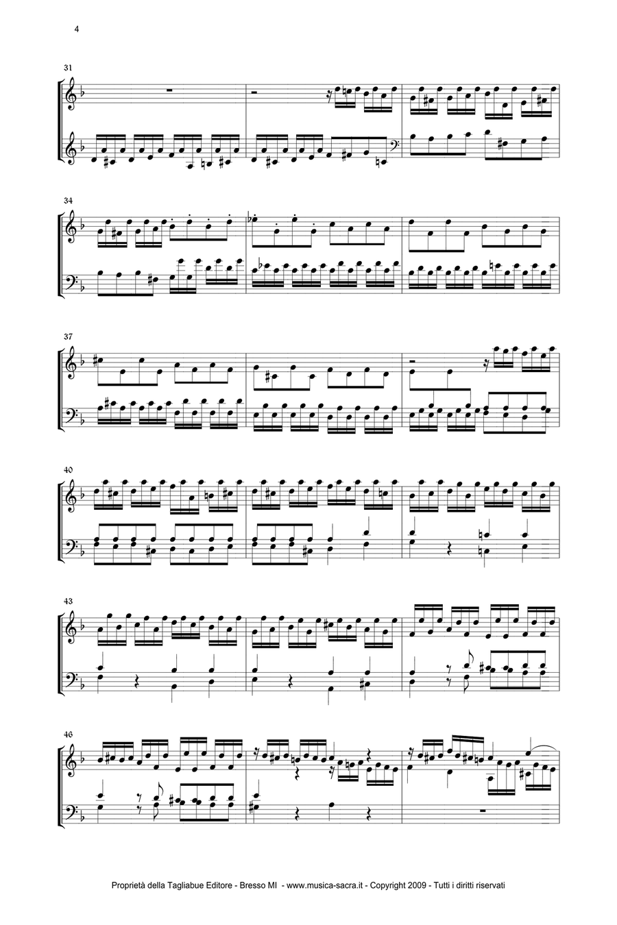 TOCCATA AND FUGUE in D minor - BWV 565 - J.S.Bach Organ Solo scores gallery preview page 4