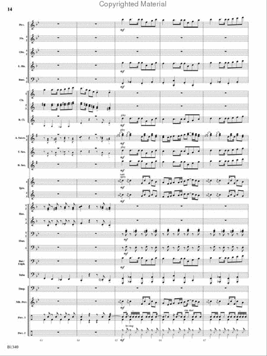 Winged Victory Concert Band scores gallery preview page 12
