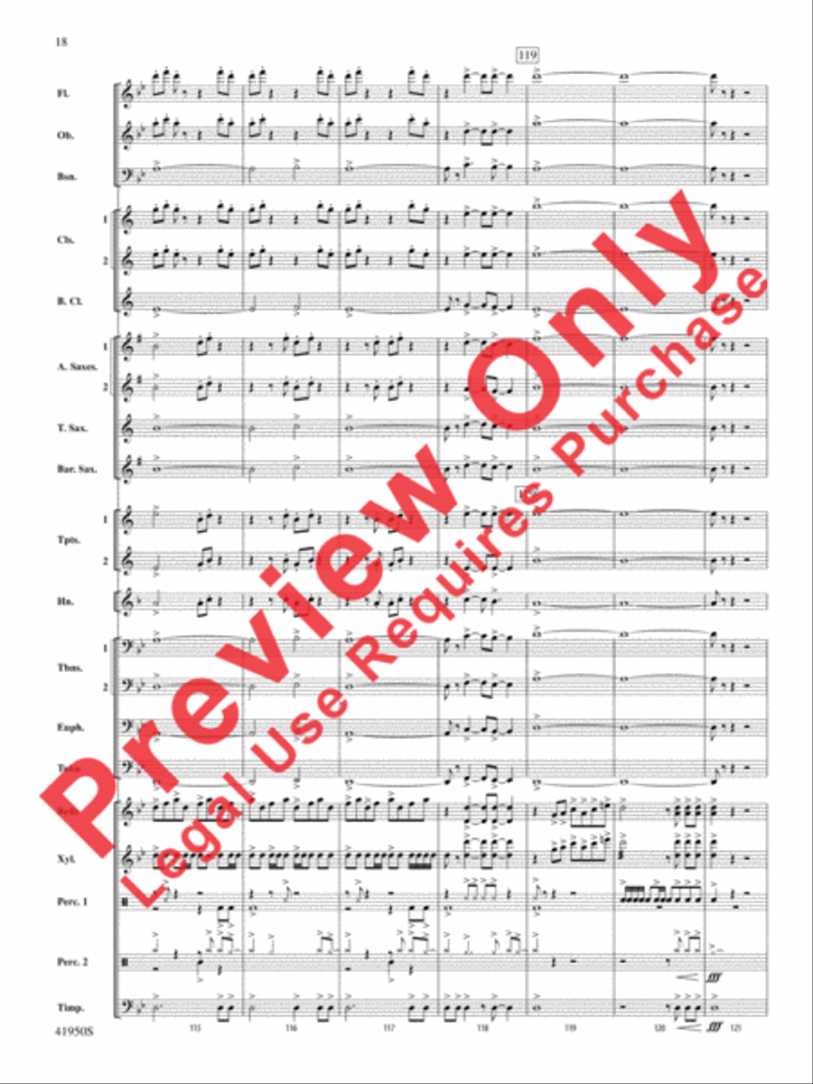 Mechanism Concert Band scores gallery preview page 19