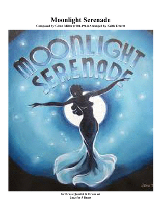 Book cover for Moonlight Serenade for Brass Quintet ''Jazz for 5 Brass Series''