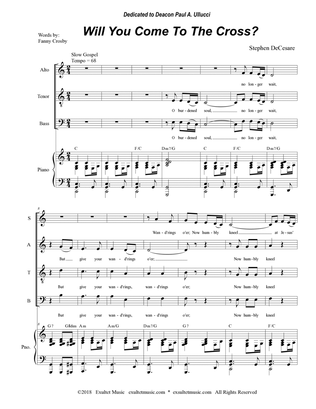 Will You Come To The Cross? (SATB)