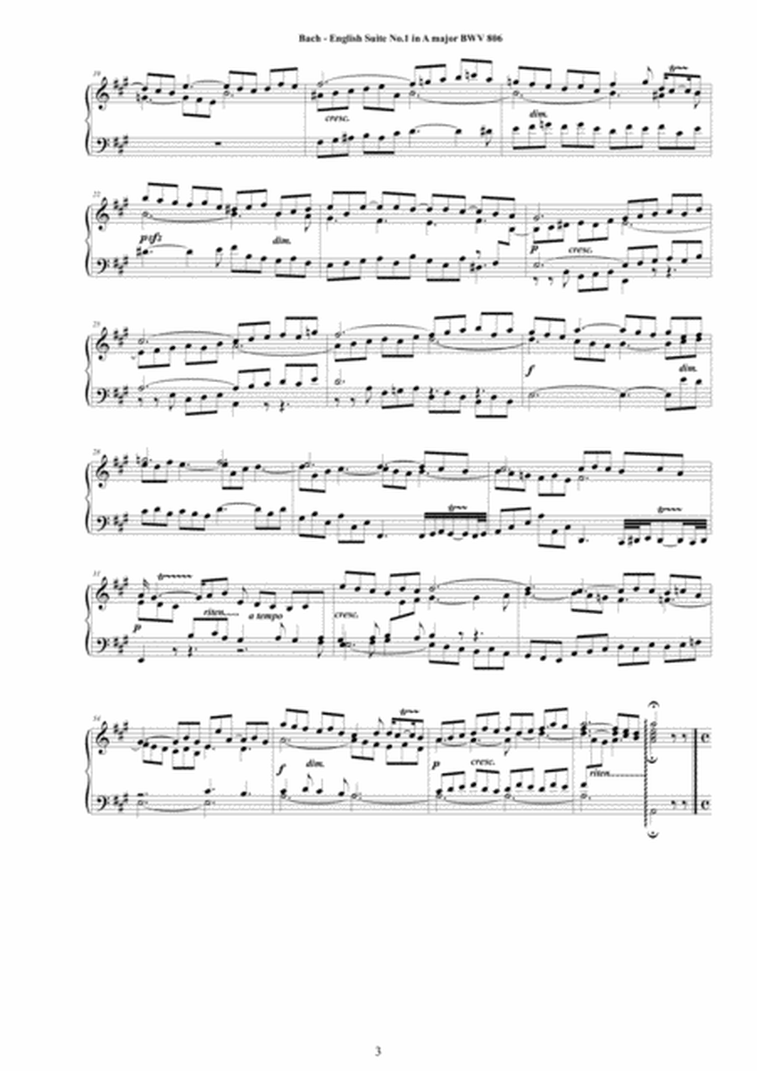 Bach - Six English Suites BWV 806-811 for Harpsichord (or Piano)