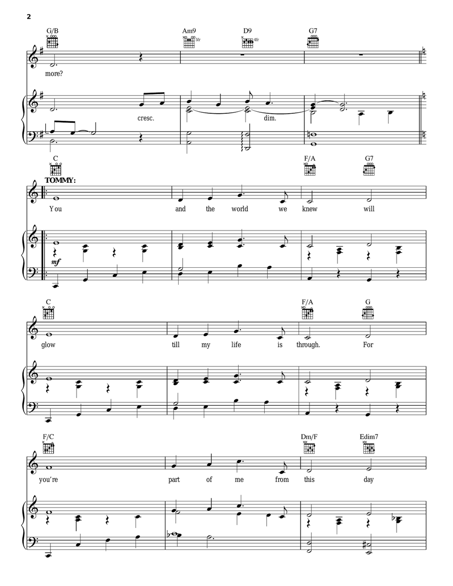 From This Day On Piano, Vocal, Guitar scores gallery preview page 2