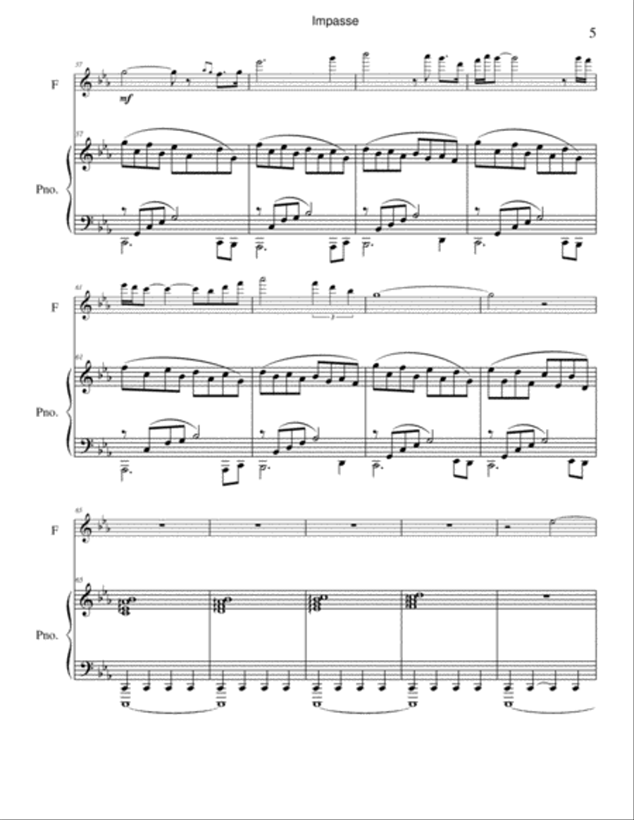 Impasse Flute Solo scores gallery preview page 5