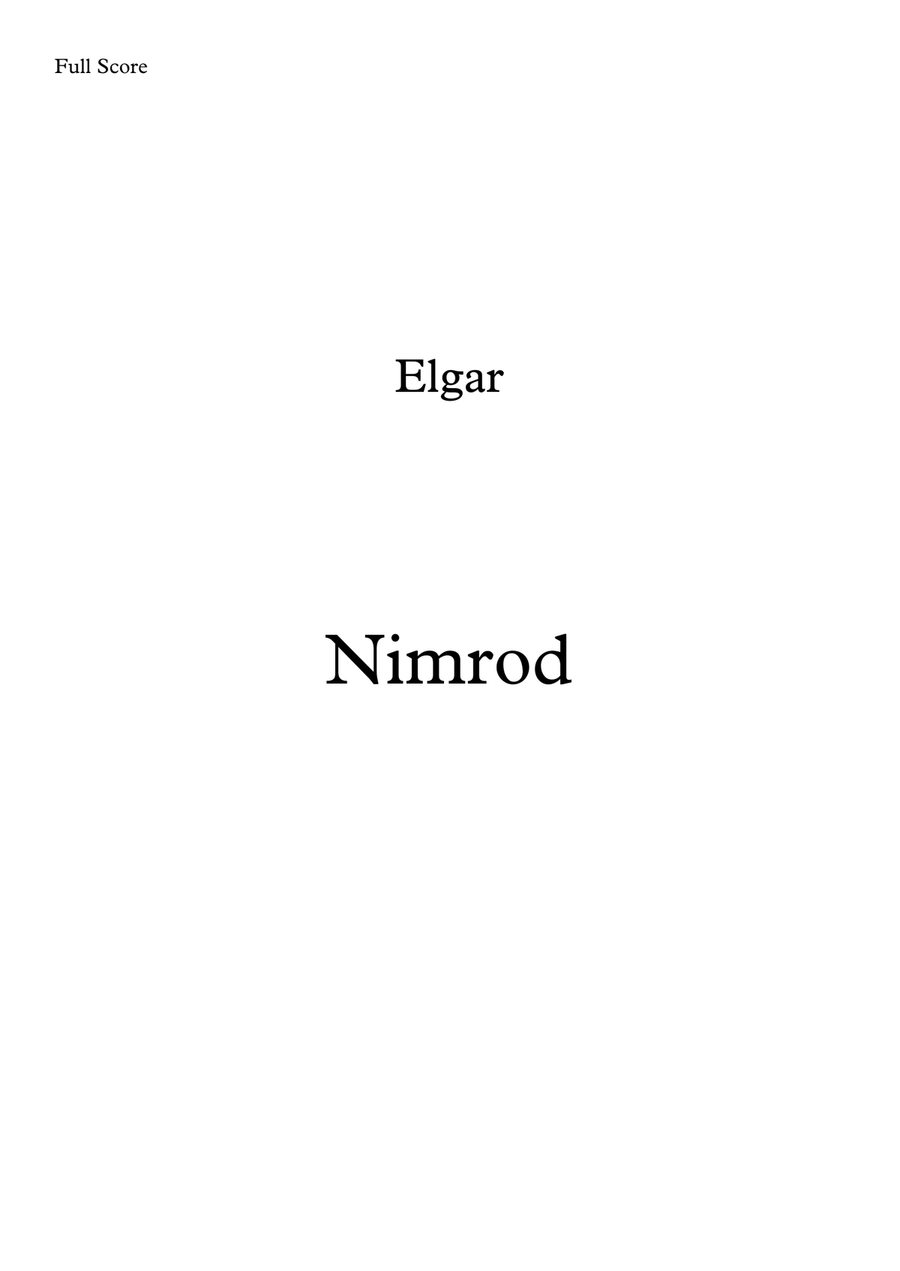 Nimrod - Brass Quintet Brass Quintet scores gallery preview page 1