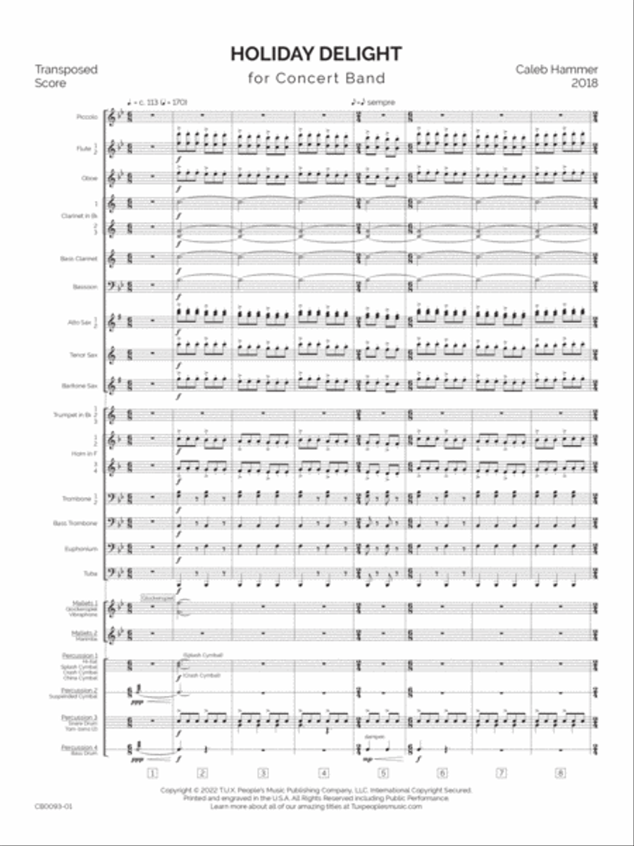 Holiday Delight Concert Band scores gallery preview page 6