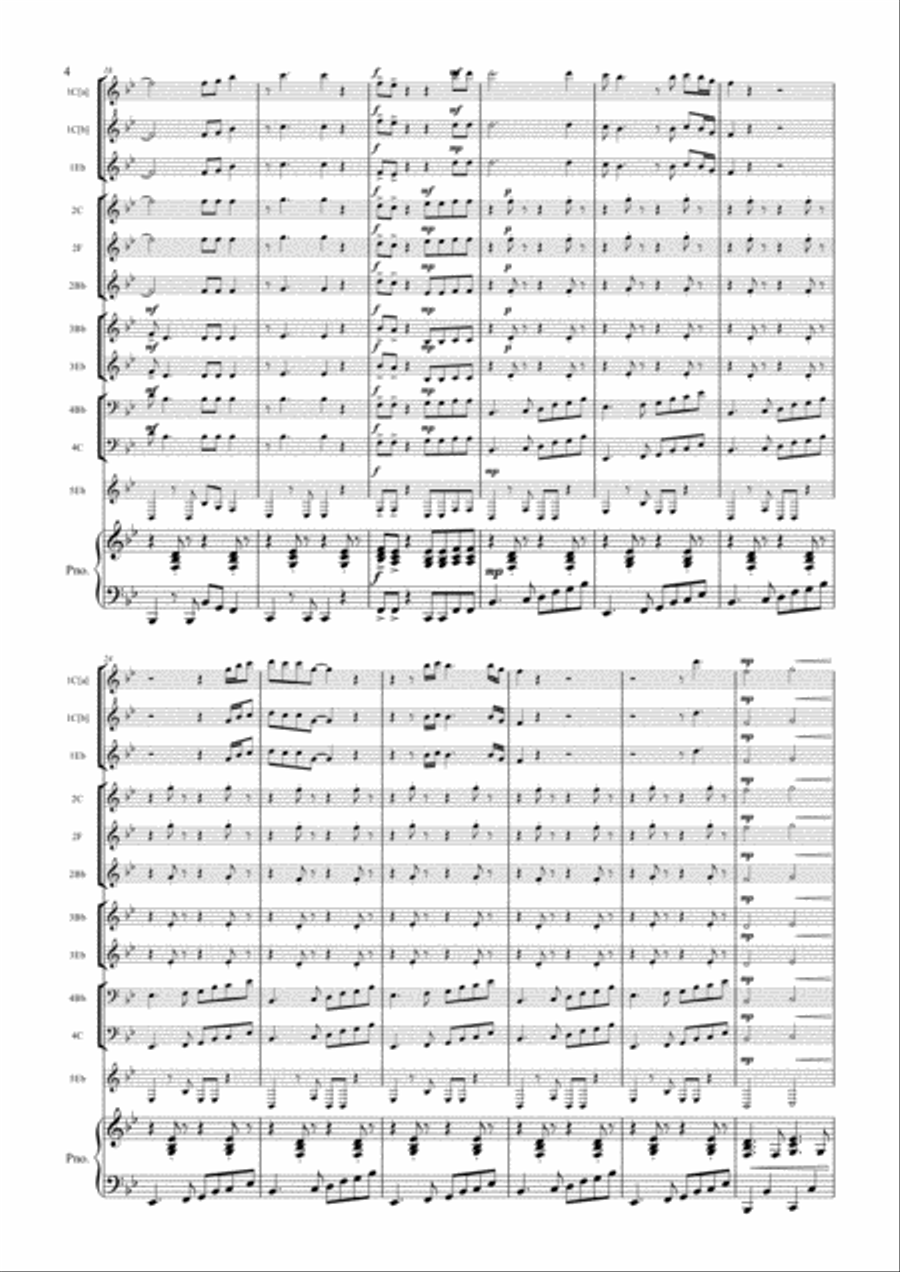 My Girl Large Ensemble scores gallery preview page 4