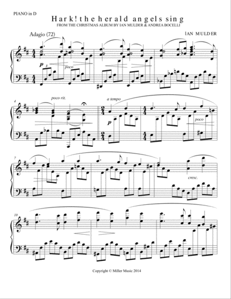 Hark The Herald Hark The Herald Piano Solo scores gallery preview page 1