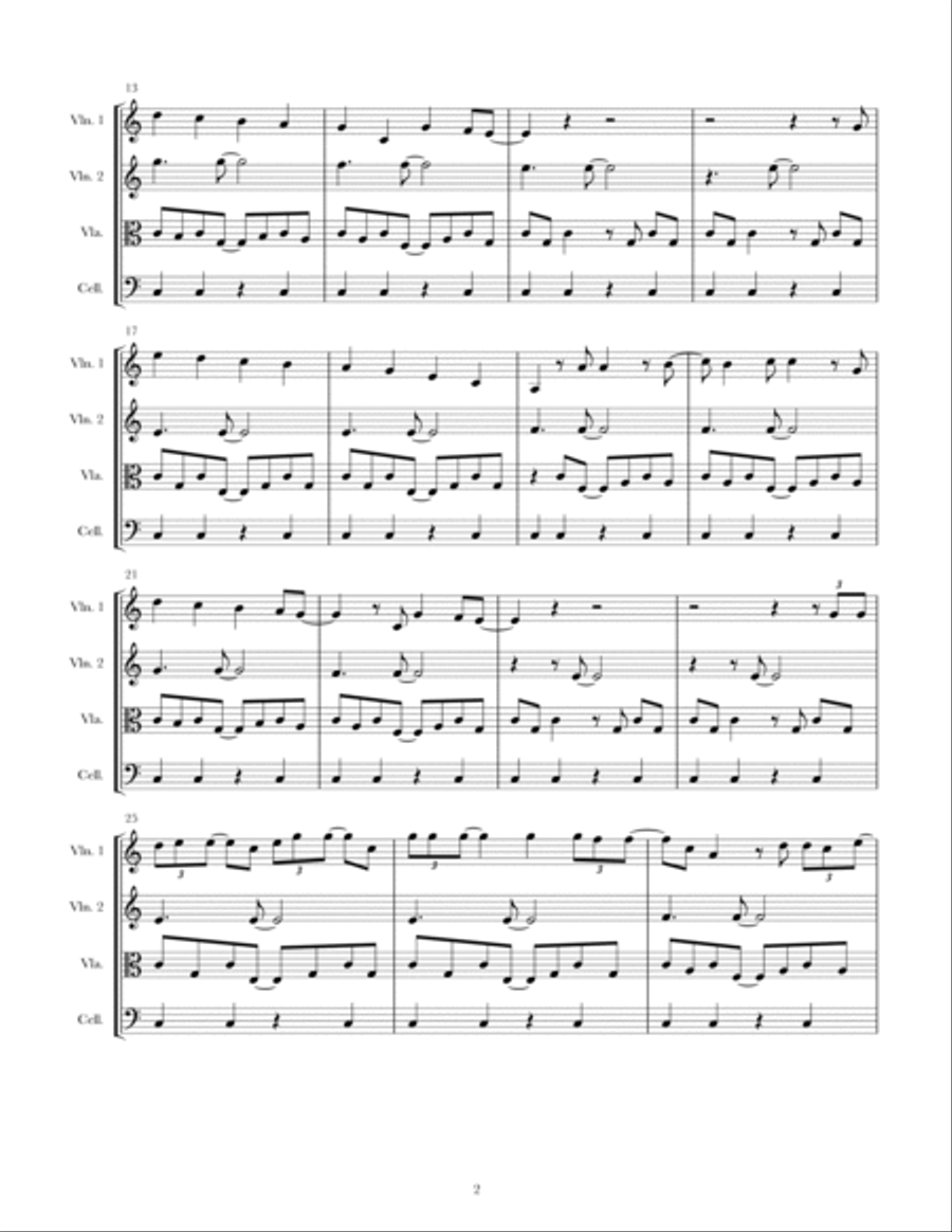 Classy Girls Classy Girls String Quartet scores gallery preview page 2