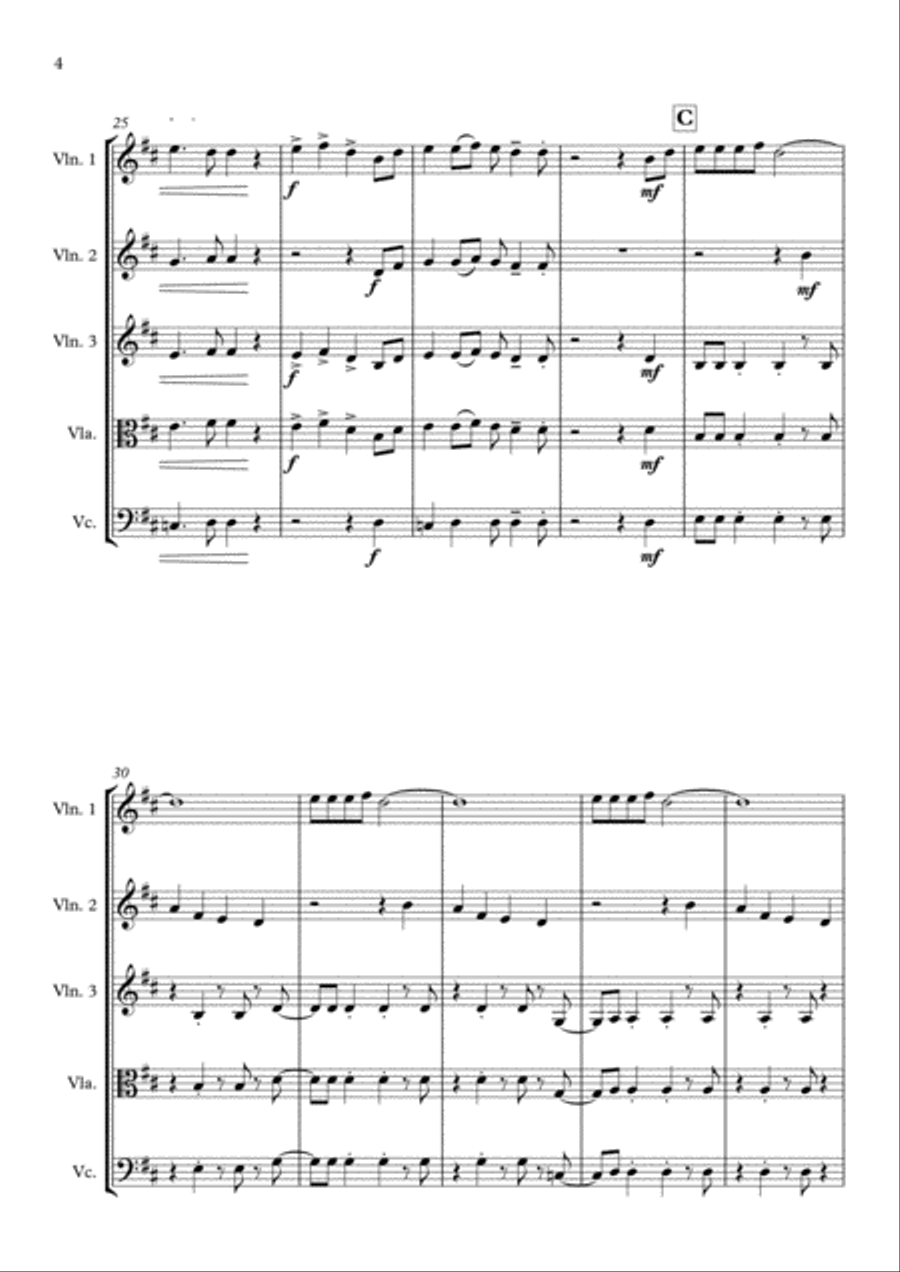 Shake It Off String Quartet scores gallery preview page 4