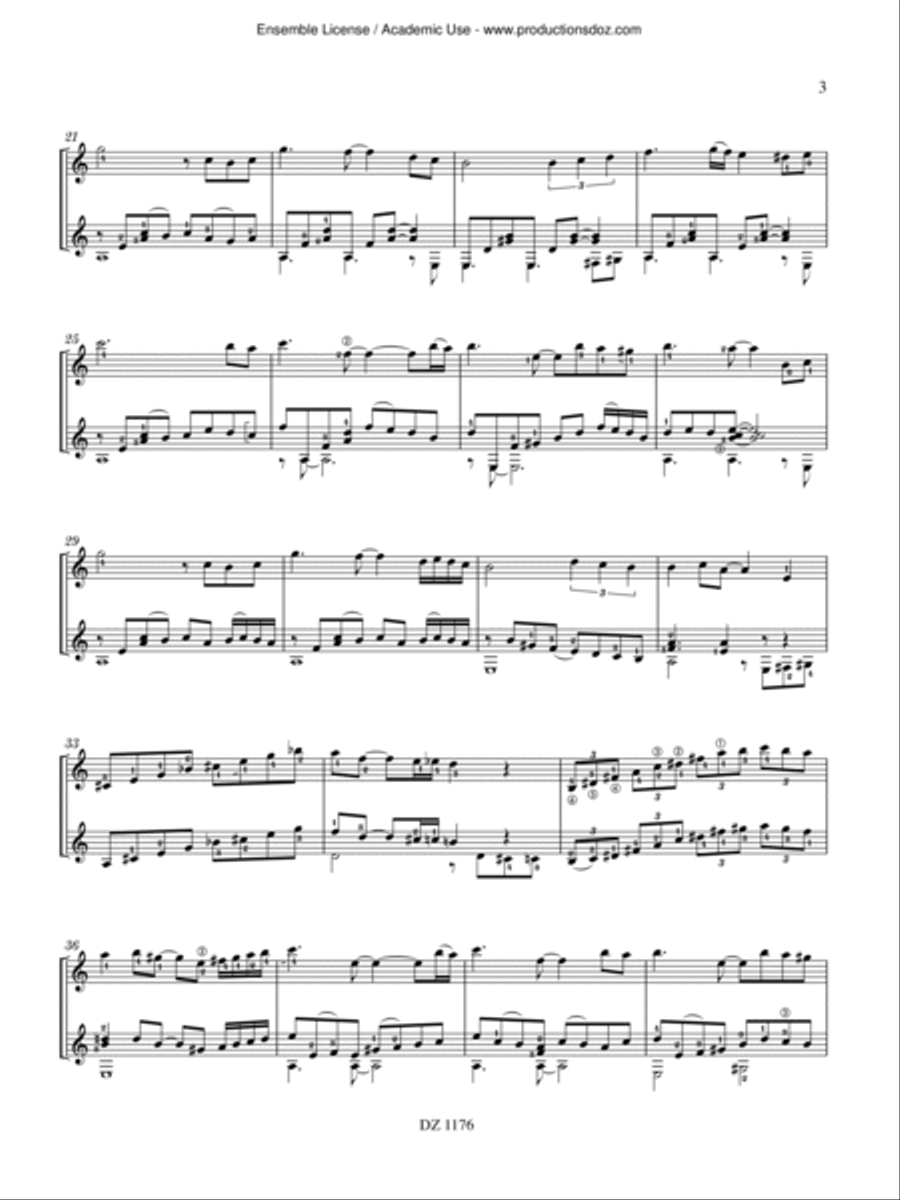 Milonga d'octobre, Rumba Marica Classical Guitar scores gallery preview page 3