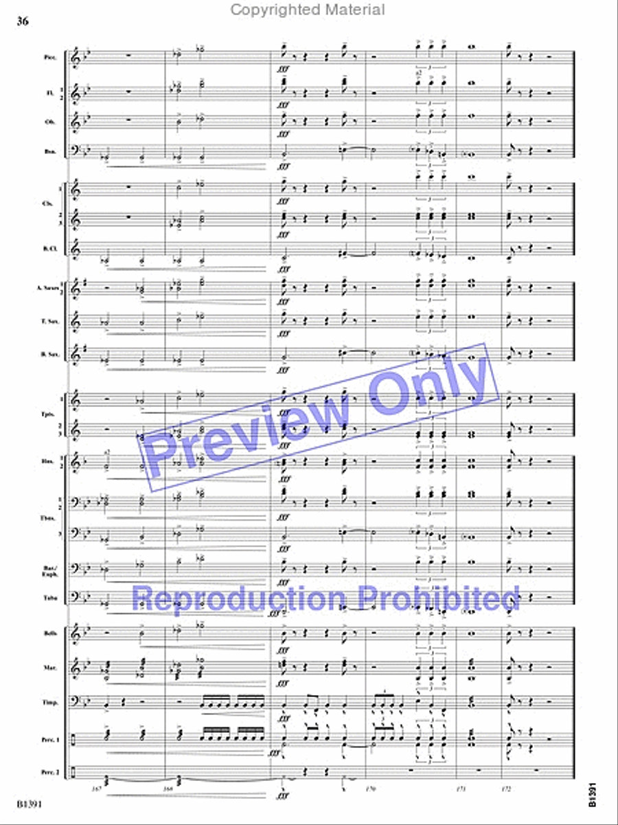 Sunburst Concert Band scores gallery preview page 69