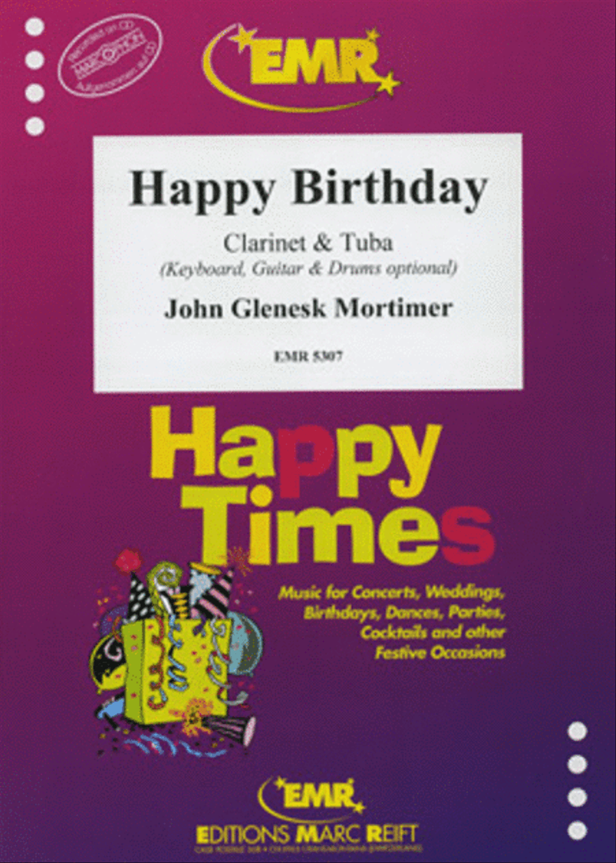 Happy Birthday Clarinet scores gallery preview page 1