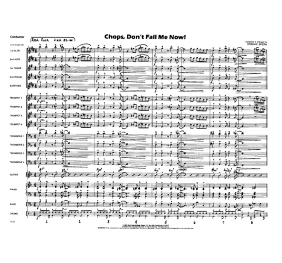 Chops, Don't Fail Me Now Chops, Don't Fail Me Now Jazz Ensemble scores gallery preview page 2