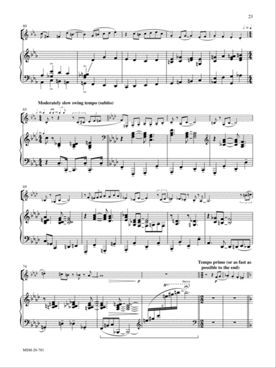 Joshua Fought the Battle of Jericho Clarinet Solo scores gallery preview page 4