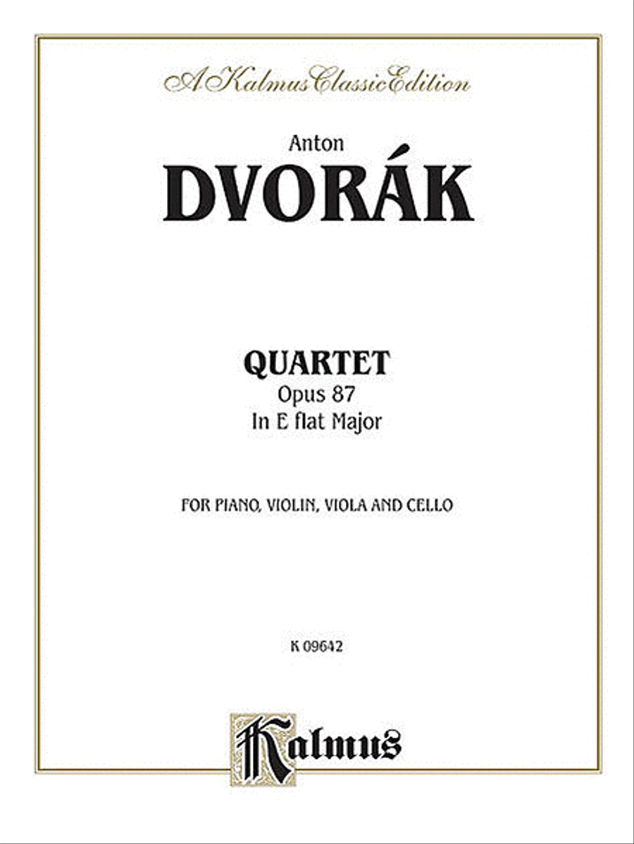 Quartet in E-flat Major, Op. 87 Small Ensemble scores gallery preview page 1