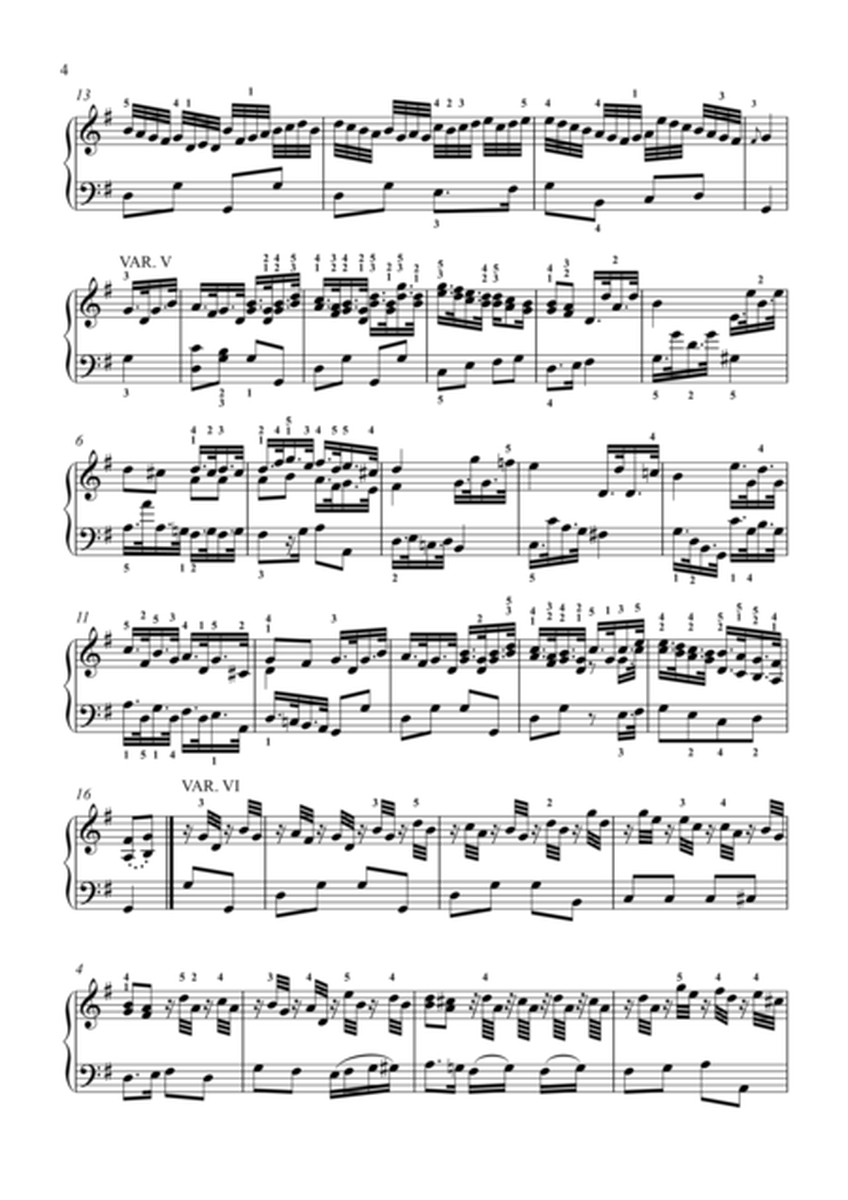 Mozart - 8 Variations in G major K. 24
