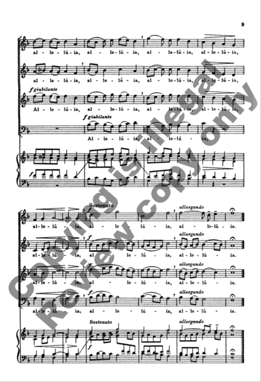 Canite Tuba in Sion (Blow Ye the Trumpets in Zion) 4-Part scores gallery preview page 15