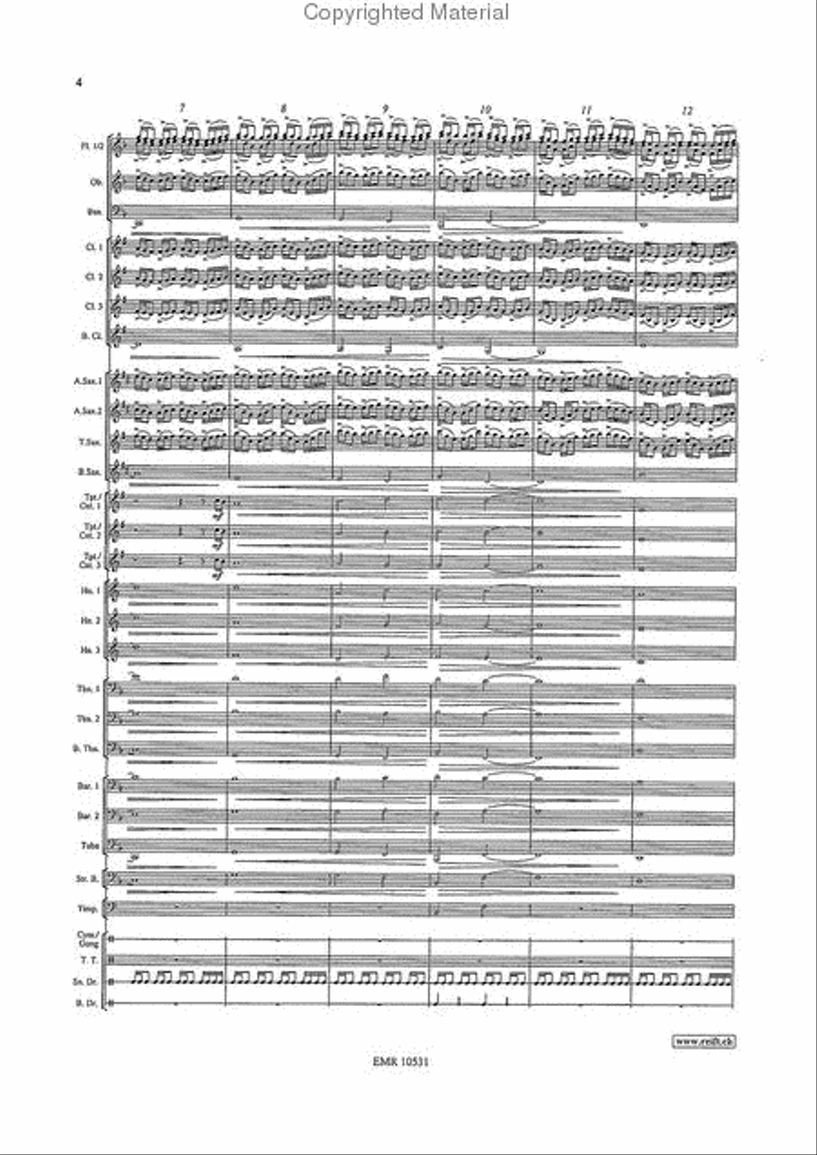 National Treasure Concert Band scores gallery preview page 4
