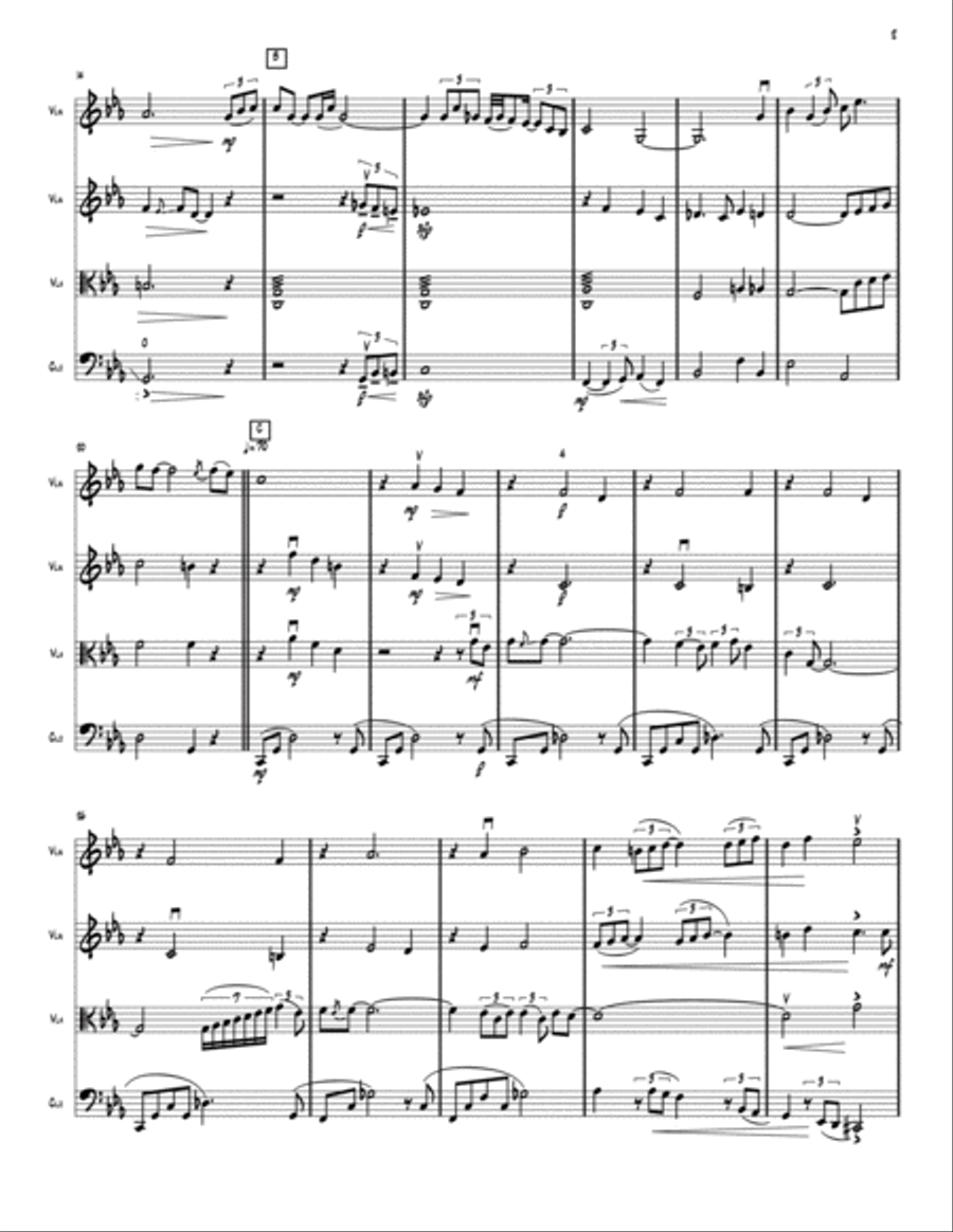 Summertime String Quartet scores gallery preview page 2