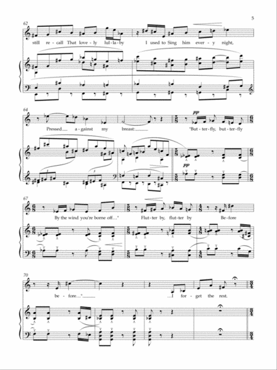 Where Is the Son I Never Knew? Voice scores gallery preview page 5