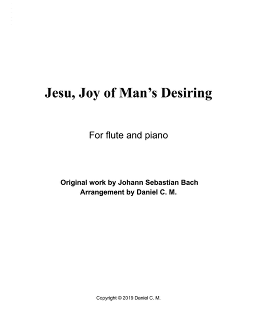 Jesu, Joy of Man's Desiring (flute and piano) image number null