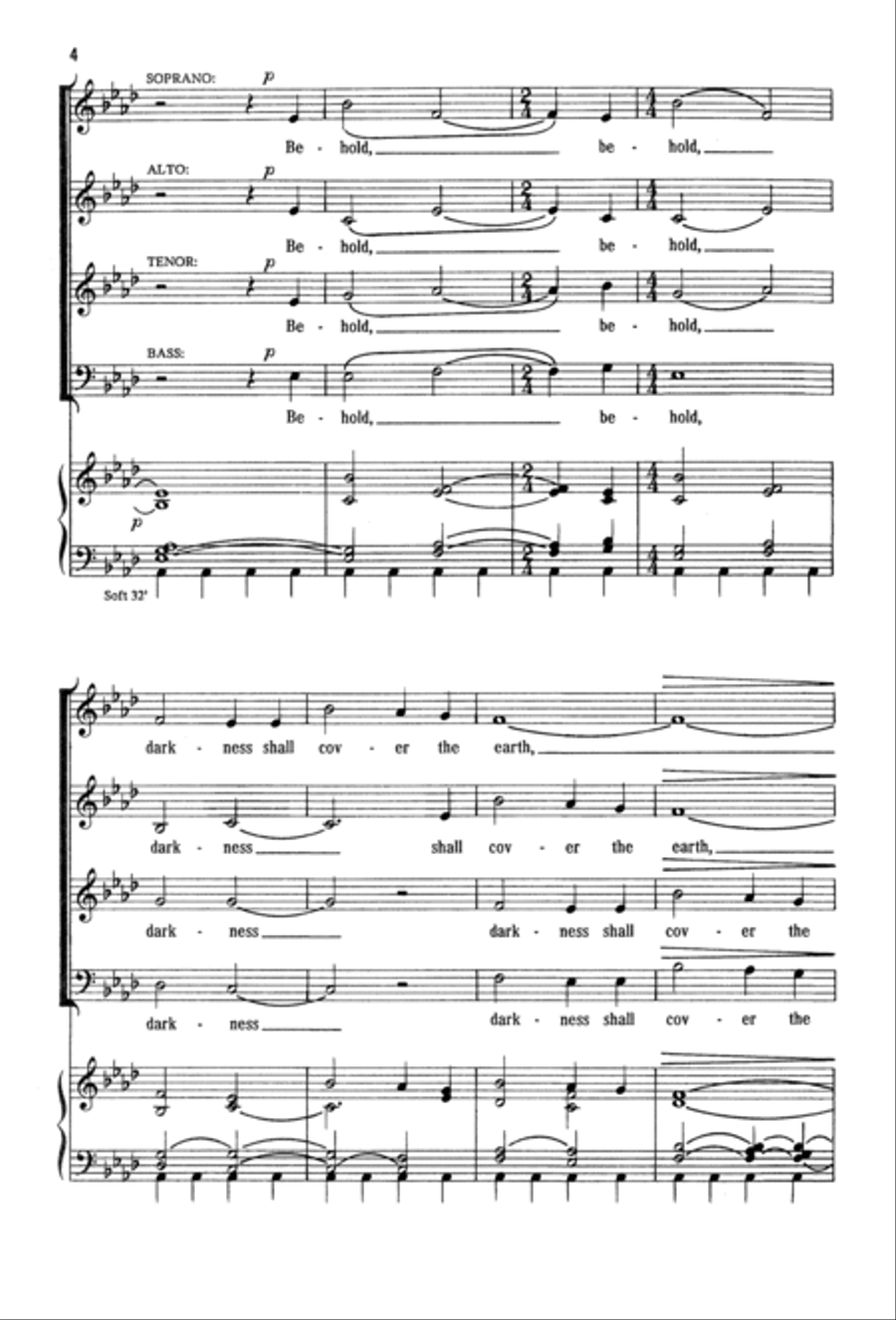 Arise, Shine, for Your Light Has Come 4-Part scores gallery preview page 3