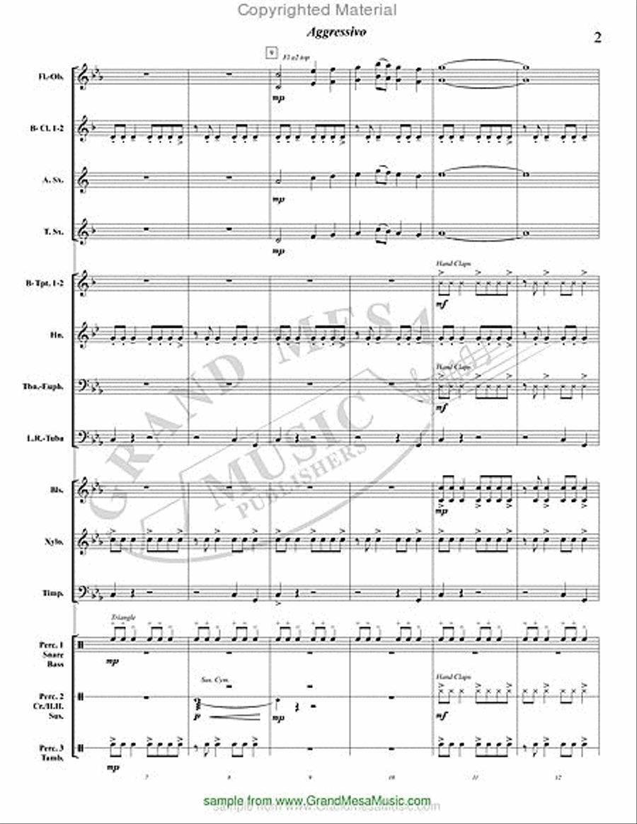 Aggressivo Concert Band scores gallery preview page 3